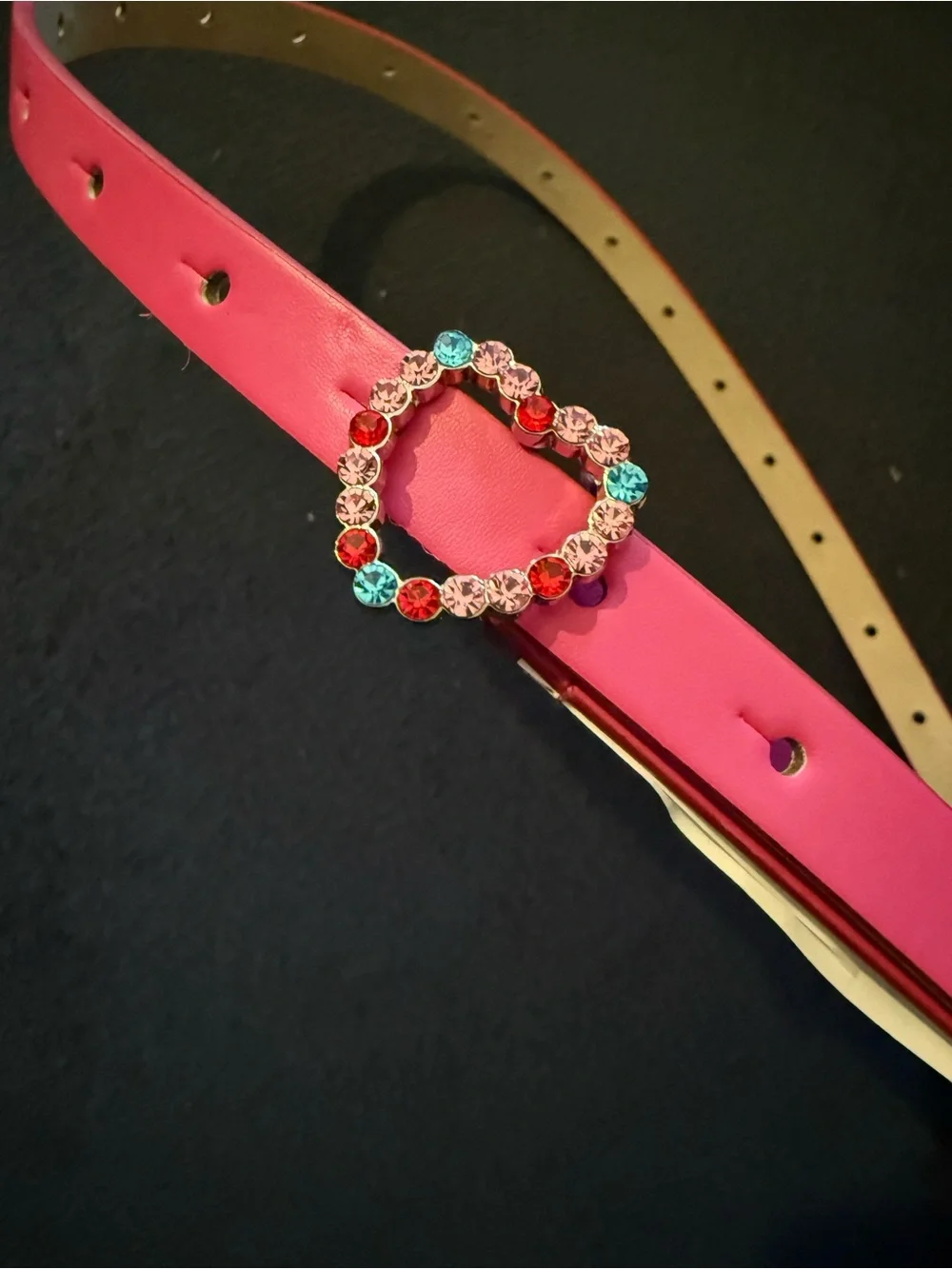 Target Pink belt with crystal Heart